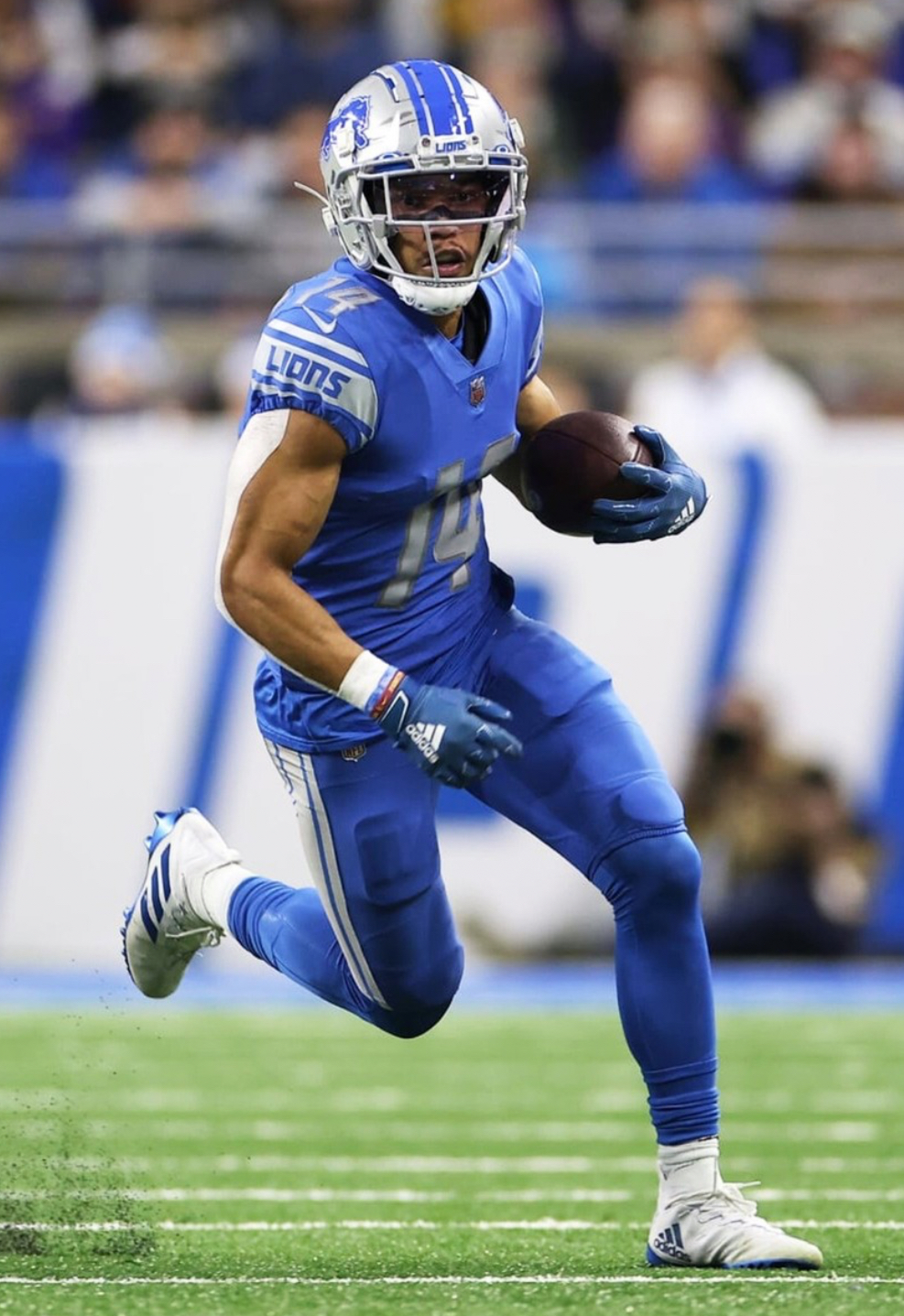 Detroit Lions player in uniform